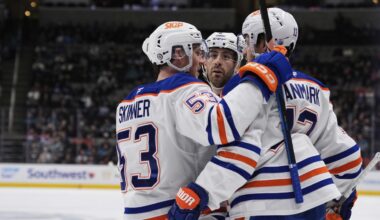 The Oilers beat the Sharks 3-2 despite losing Leon Draisaitl to an undisclosed injury
