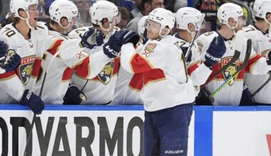 Tkachuk stars in his return by scoring twice as the Panthers top Lightning 6-2 in series opener