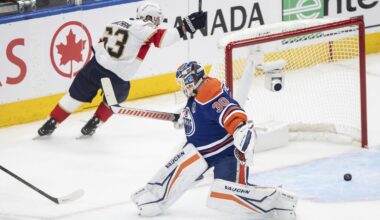Getting better with age, Marchand scores twice in the Panthers' Game 5 win over the Oilers