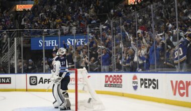 Connor Hellebuyck and the Jets host the Blues in Game 7 of their 1st-round NHL playoff series