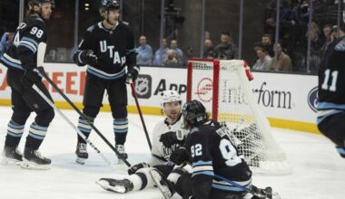 Fiala and Moore score in a 44-second span in 3rd in the Kings' 4-2 win over Utah