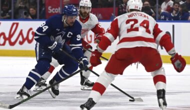 Playoff-bound Maple Leafs beat the Red Wings 4-3 in OT in regular-season finale