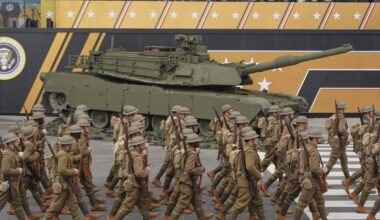Trump military parade marks Army's 250th anniversary amid nationwide 'No Kings' protests