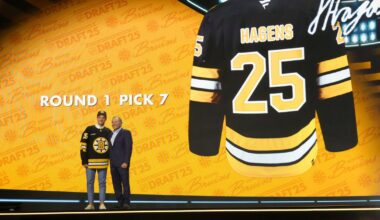 Who did the Bruins choose in the 2025 NHL Draft?