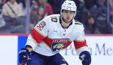 A.J. Greer is making his Stanley Cup Final debut for the Florida Panthers in Game 3