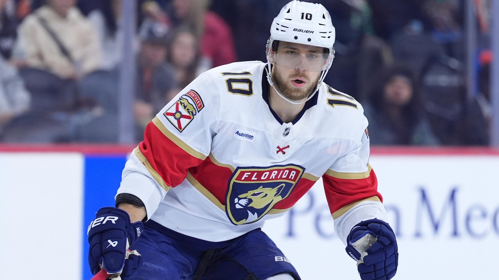 A.J. Greer is making his Stanley Cup Final debut for the Florida Panthers in Game 3