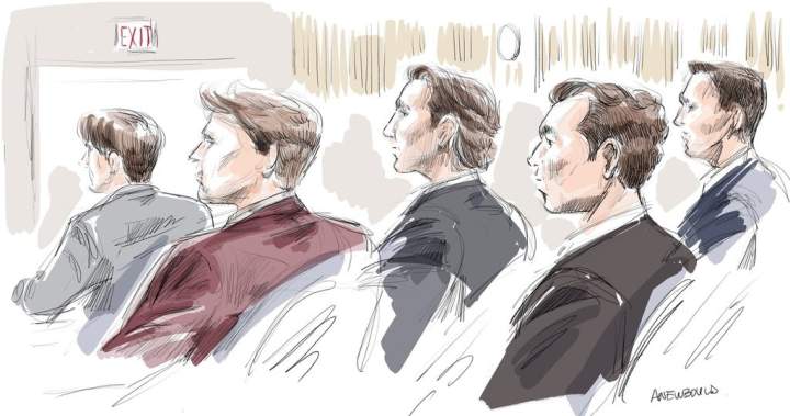 Hockey players’ sex assault trial: What court heard about each of the 5 accused