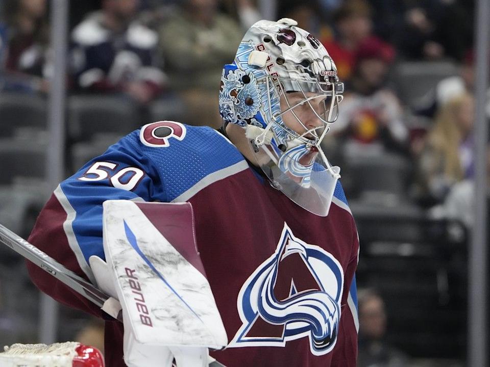  Ivan Prosvetov, pictured with the Colorado Avalanche in 2024, has drawn a comparison to former Calgary Flames backup Dan Vladar.