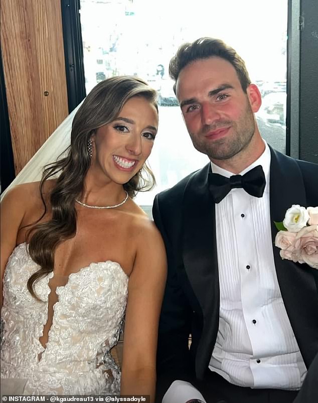 Katie Gaudreau, the sister of Johnny and Matthew Gaudreau, tied the knot this weekend