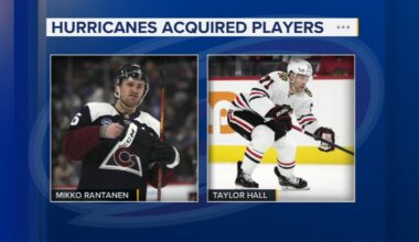 NHL | Carolina Hurricanes add Mikko Rantanen,Taylor Hall in trade with Colorado Avalanche, Chicago Blackhawks