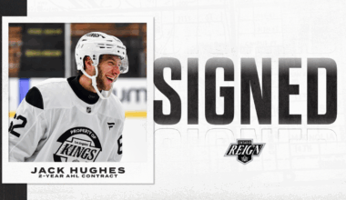 Ontario Reign | Reign Sign Jack Hughes to AHL Contract