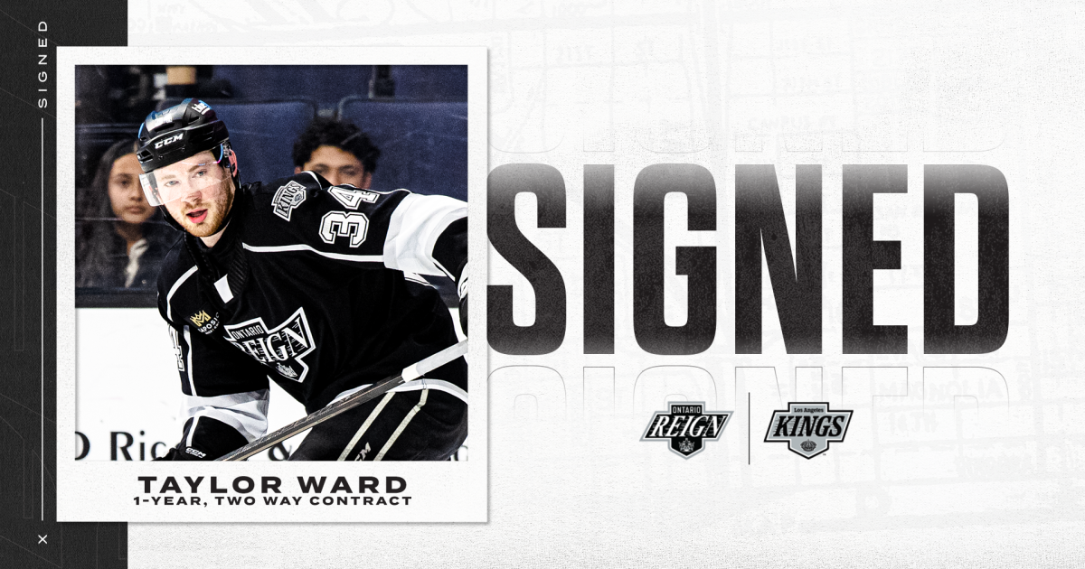 Ontario Reign | LA Kings Re-Sign Taylor Ward