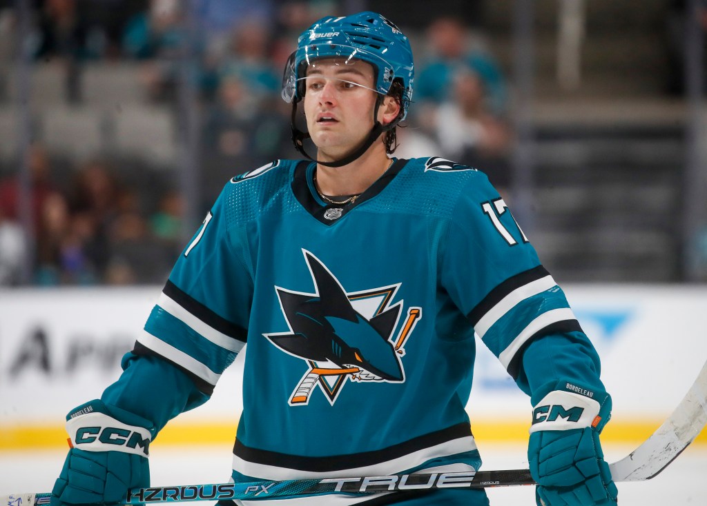 San Jose Sharks send Thomas Bordeleau to New Jersey for Shane Bowers