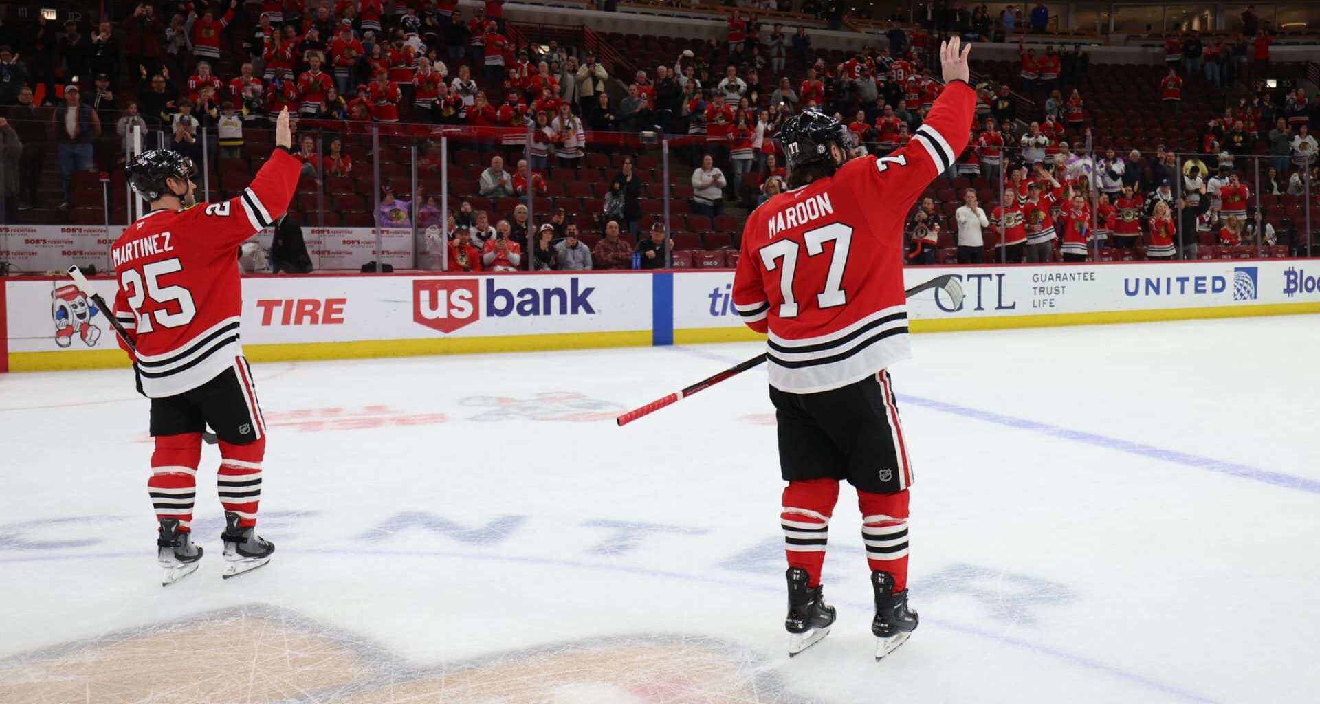 RECAP: Blackhawks fall in shootout in Maroon and Martinez swan songs