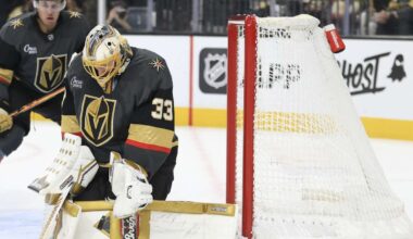 Vegas Golden Knights sign goalie Adin Hill to a 6-year, $37.5 million contract extension
