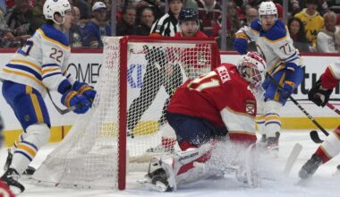 Vitek Vanecek stops 21 shots in Florida debut, Panthers blank Sabres 4-0 for sixth straight win