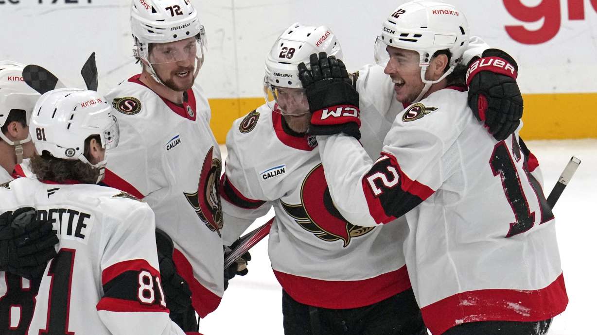 Pinto scores twice as Senators pounce on Penguins early in chippy 5-0 win