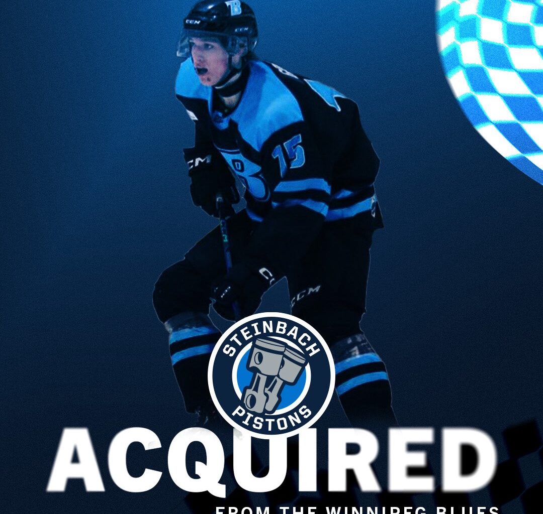 The Steinbach Pistons nabbed forward Evan Gradt via a trade from the Winnipeg Blues. (Steinbach Pistons)