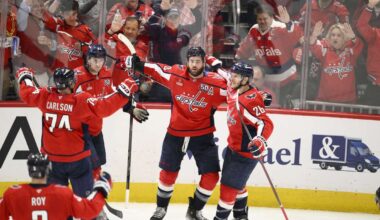 Tom Wilson leads the Capitals past the Hurricanes 3-1 with blocks, a goal and an assist