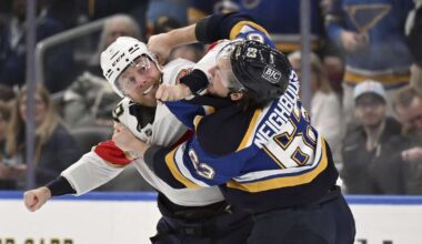 Matthew Tkachuk scores with 12 seconds left to lift the Panthers past the Blues, 3-2