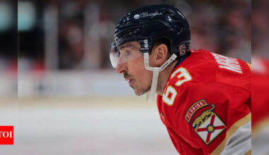 Brad Marchand and Evan Rodrigues exchange playful jabs in interview and fans are losing their minds over it