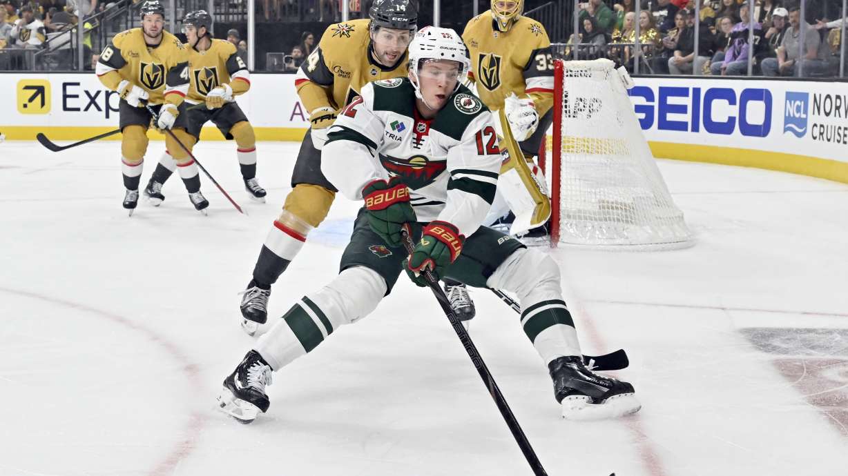 Wild's top line more than the Golden Knights can handle through first 2 games
