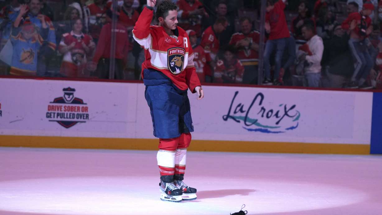 Matthew Tkachuk will miss Saturday's Panthers game against the Kraken with a lower-body injury