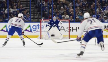 Evans' goal late in the third period completes Canadiens' rally past Lightning in 3-2 victory