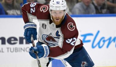 Landeskog 'excited about what the future looks like' after playing in a game for 1st time in 3 years