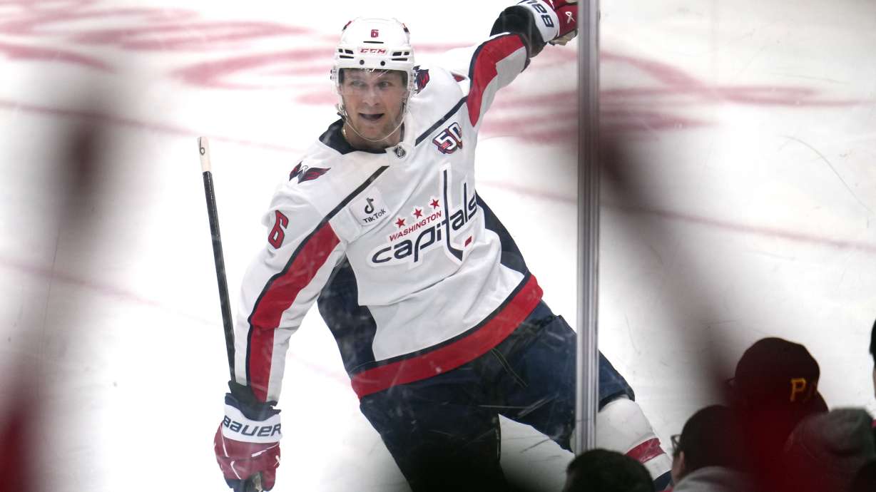 Chychrun scores twice as the Capitals breeze past the Pittsburgh Penguins 8-3