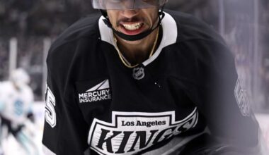 Byfield scores in 200th career game as Kings hold off Kraken for 2-1 win