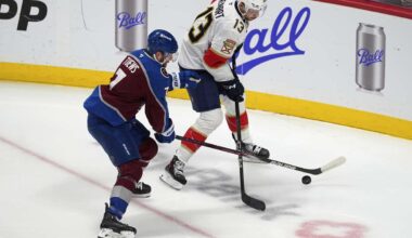 Devon Toews scores twice, Avalanche rally to beat Panthers 3-1