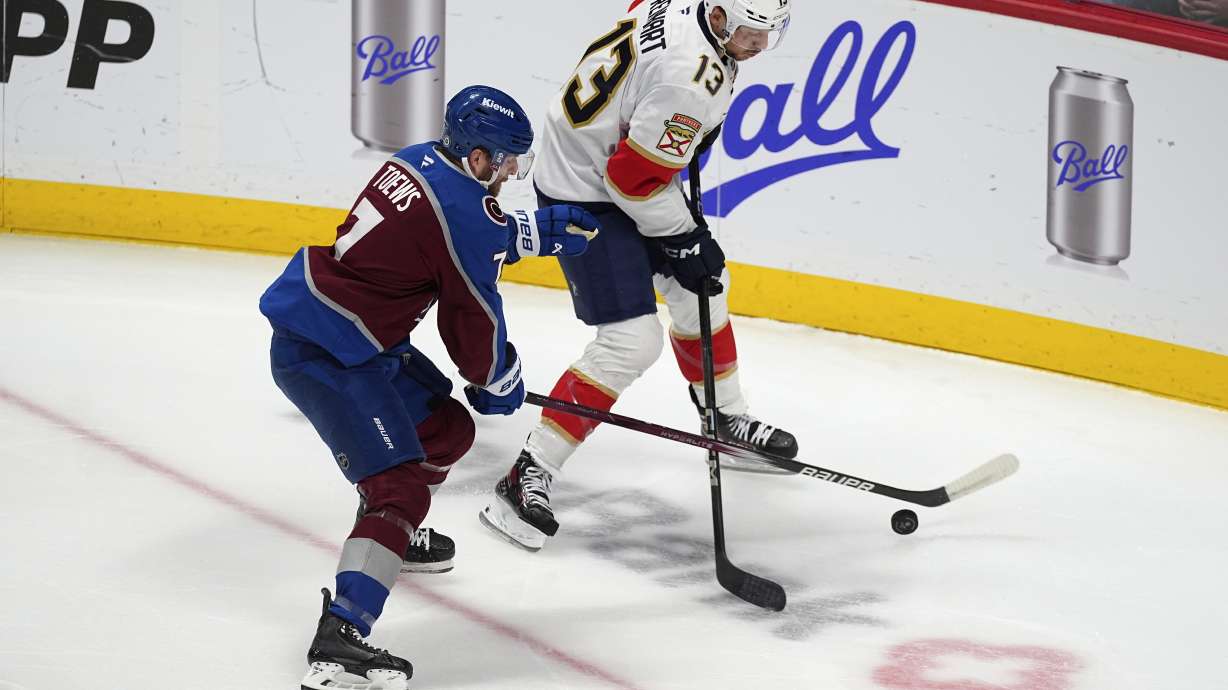 Devon Toews scores twice, Avalanche rally to beat Panthers 3-1