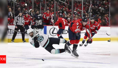 “No one left to play the game” : Fans go wild as 10 players pack the penalty box in Capitals vs Kraken game | NHL News