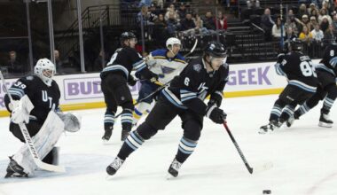 John Marino came to the rescue for Utah Hockey Club with Mikhail Sergachev out