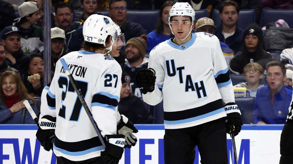 Michael Kesselring nets Utah's 1st Gordie Howe hat trick in 5-2 win over Buffalo