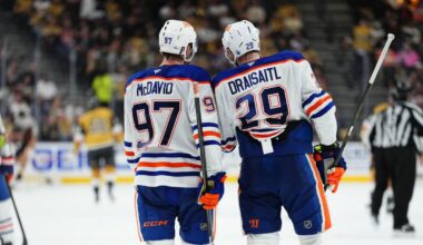 LOOK: Oilers stars Connor McDavid, Leon Draisaitl suit up in beer league game