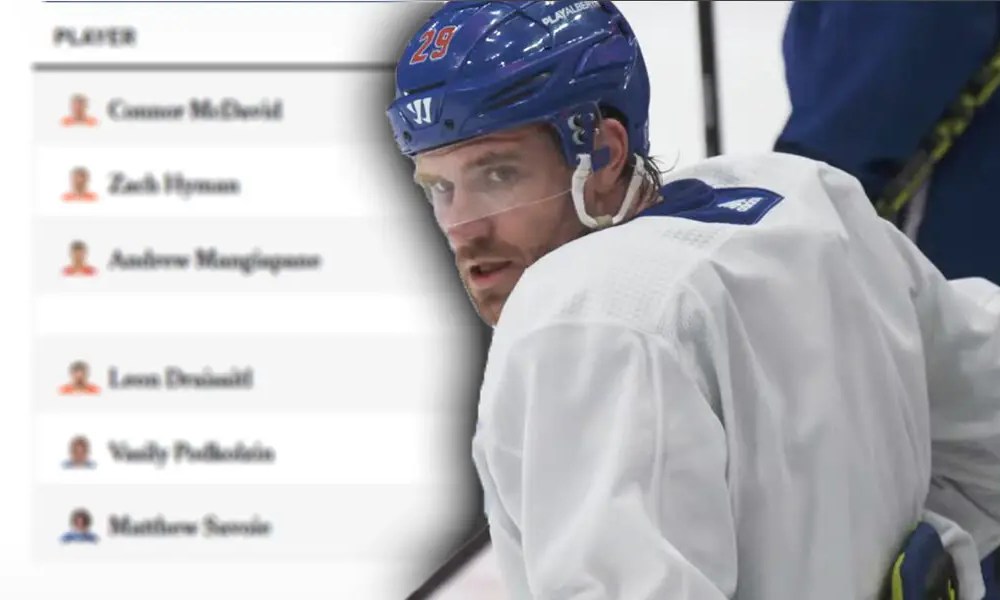 Leon Draisaitl Oilers line