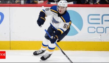 St. Louis Blues re-sign RFA Nikita Alexandrov to one-year, two-way NHL contract ahead of training camp | NHL News
