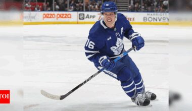 Mitch Marner begins a new chapter with the Vegas Golden Knights after his emotional departure from Toronto | NHL News