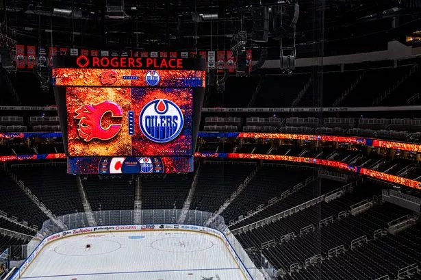 The Battle of Alberta was stopped in the first period due to a medical emergency in the stands