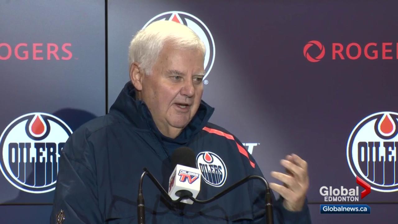 Click to play video: 'Ken Hitchcock talks about what it’s like coaching in Edmonton'