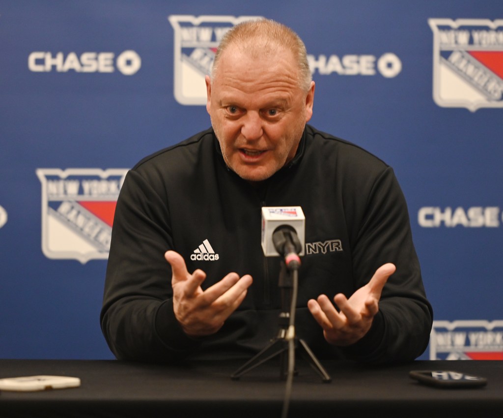 Gerard Gallant, New York Rangers head coach, at a press conference.