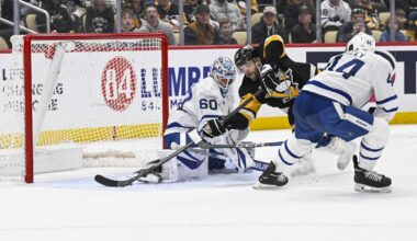 Penguins/Toronto Recap: Leafs strike in OT to win 6-5 in opposite of a goalie duel