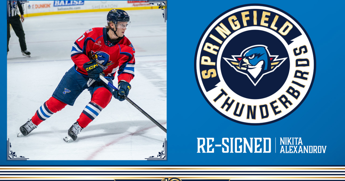 Springfield Thunderbirds | Blues Re-Sign Nikita Alexandrov to…