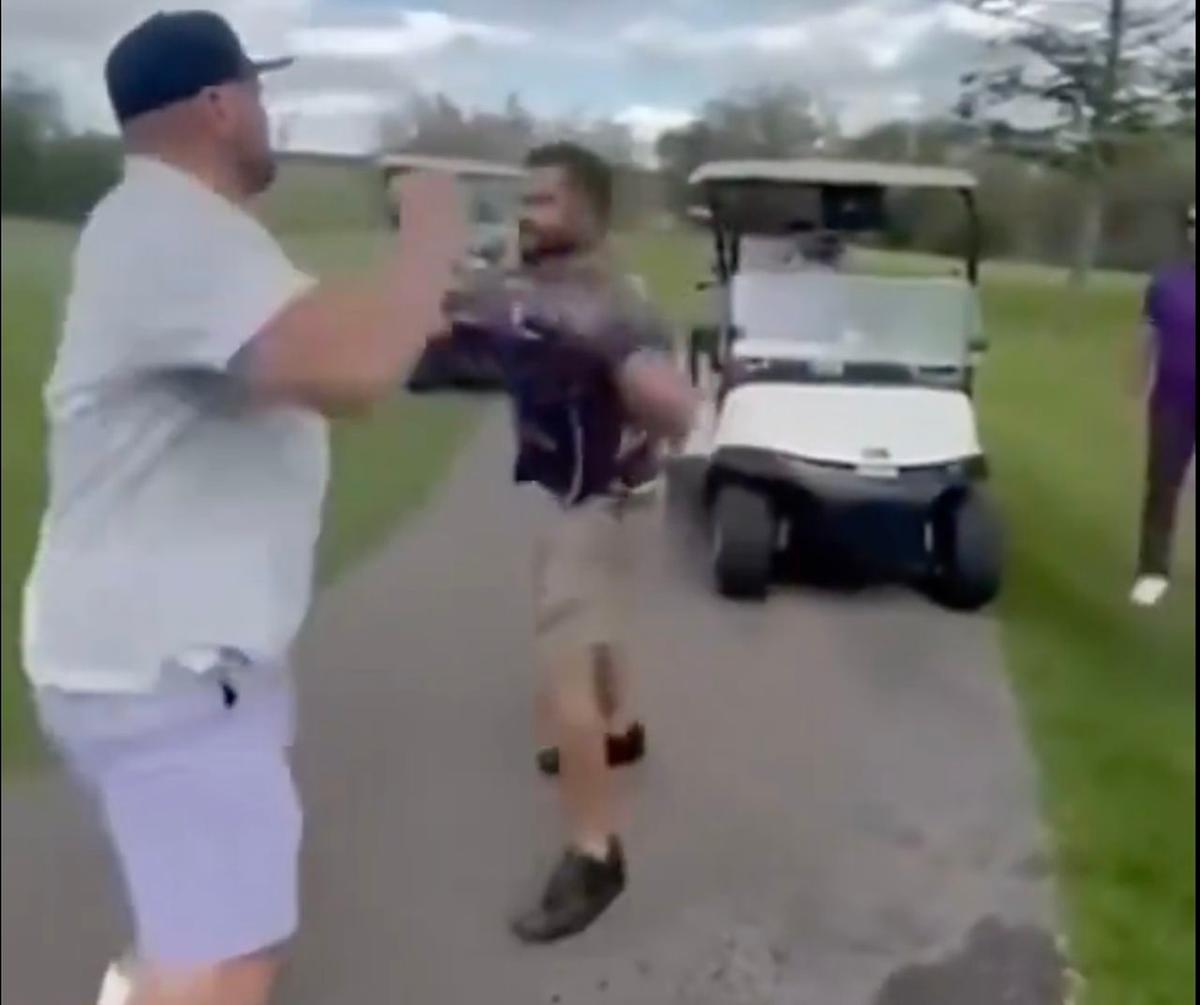 Hockey world buzzes as ex-NHL enforcer brawls slowpoke golfer on Alberta course