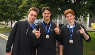 Car! Champion ball hockey players celebrate world championship with a game of shinny