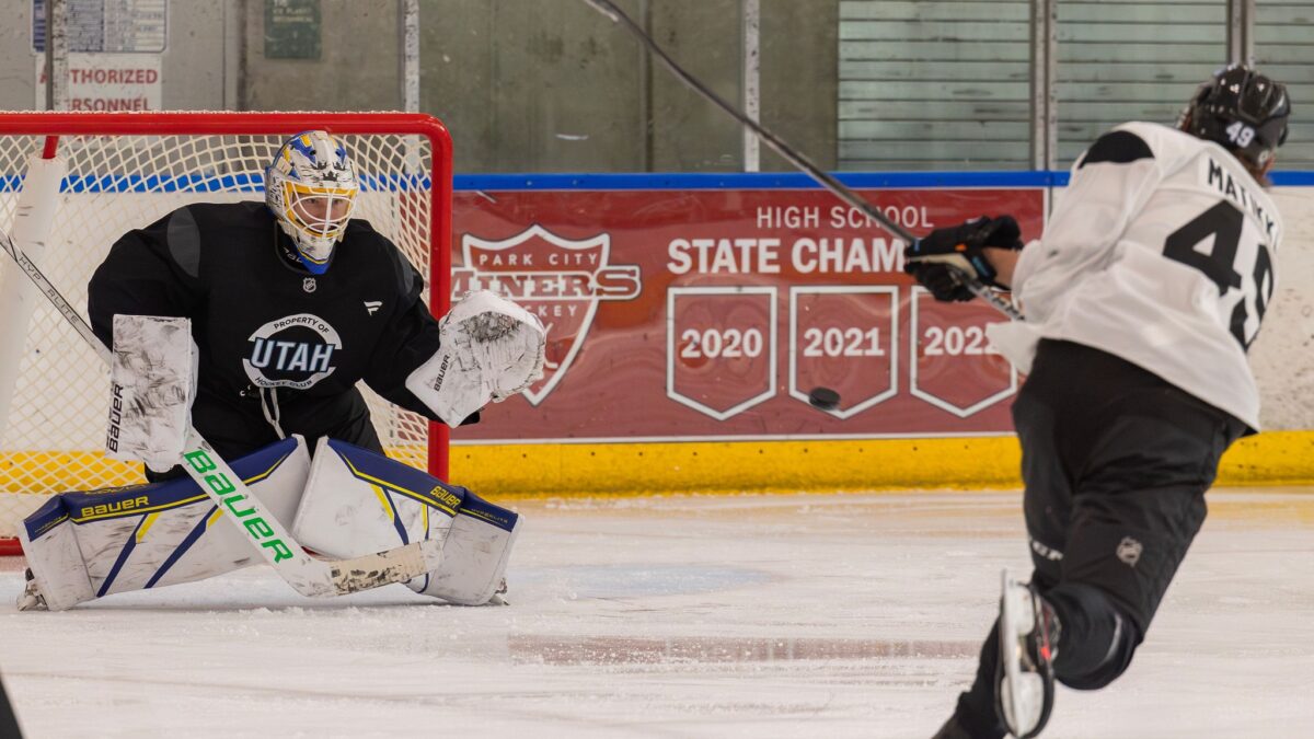 NHL's Utah Hockey Club pictured here previously practicing at the Park City Ice Arena.