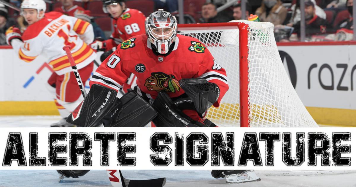 Arvid Soderblom évite l'arbitrage et s'entend avec les Blackhawks