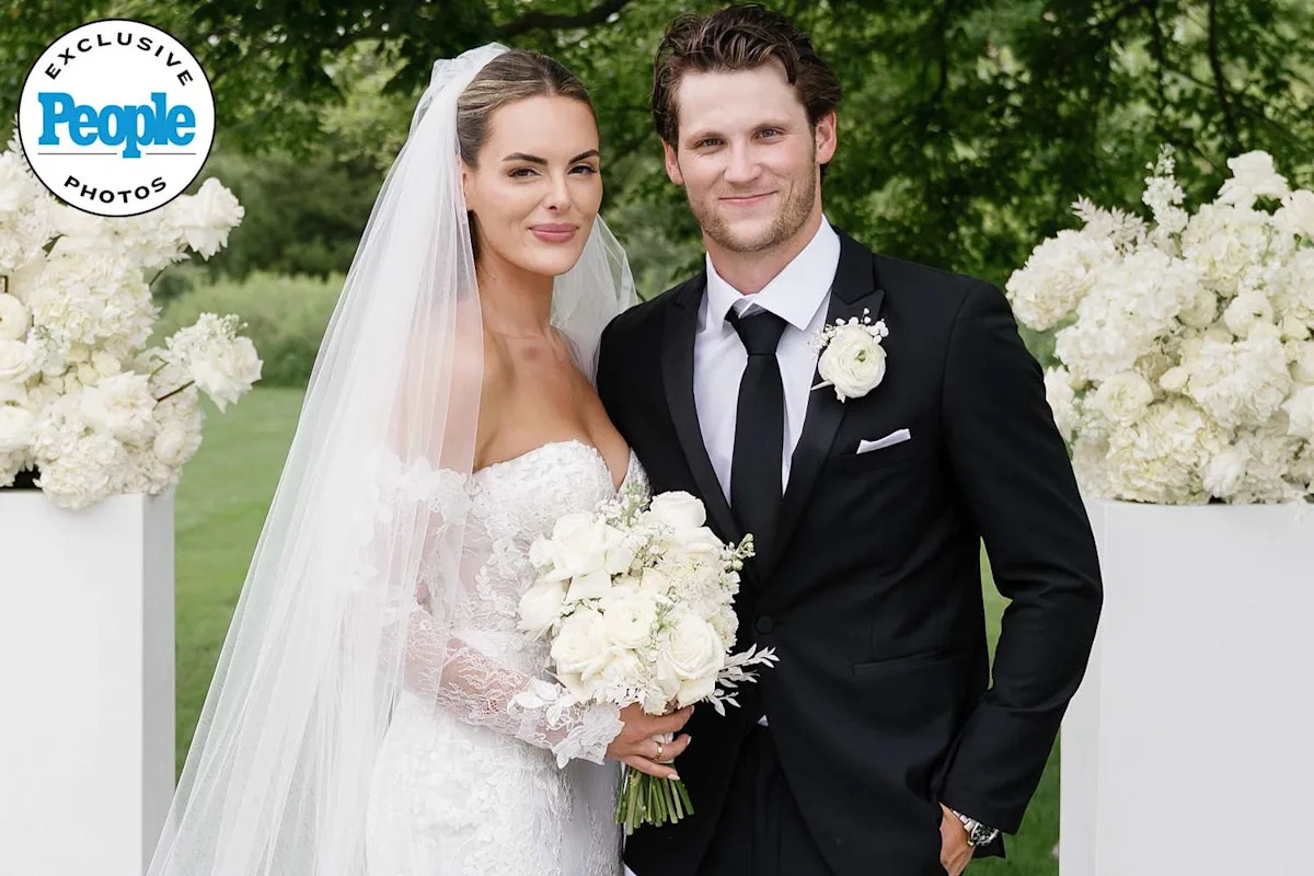 NHL Player Benjamin Gleason Marries Madison Field in Modern Barn Wedding in Michigan (Exclusive)